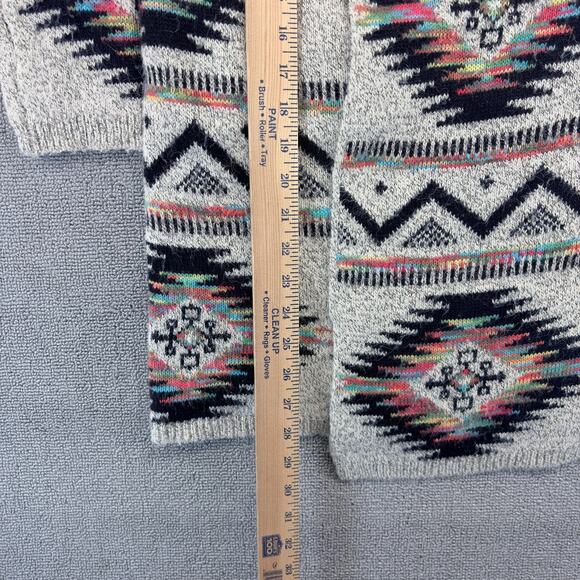 Dreamers Cardigan Women Small Multicolor Aztec Print Long Sleeve Pockets Acrylic - Picture 6 of 8
